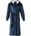 BH104 Brand Lab Unisex Hooded Cuffed Robe Navy colour image